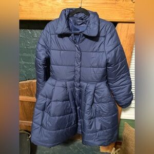 Elegant Navy Puffer Jacket for Women